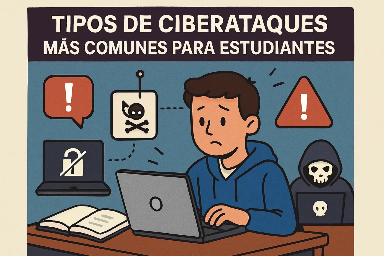 tipos de ciberataques más comunes para estudiantes