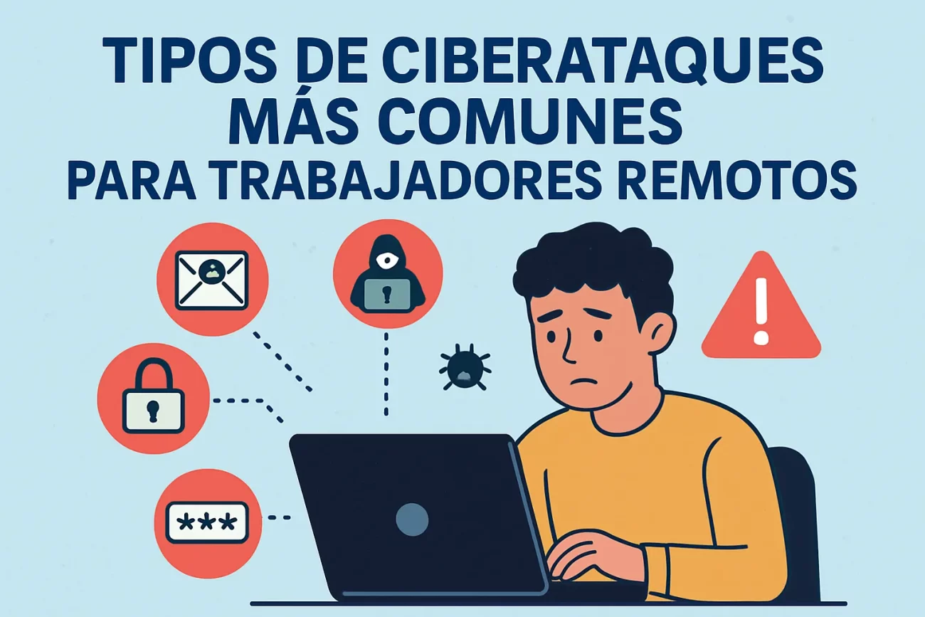 tipos-de-ciberataques-mas-comunes-para-trabajadores-remotos | 49k Noticias tipos de ciberataques más comunes para trabajadores remotos