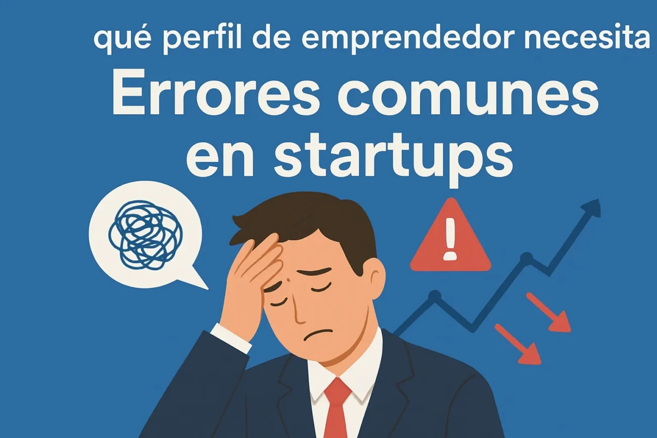 qué perfil de emprendedor necesita Errores comunes en startups