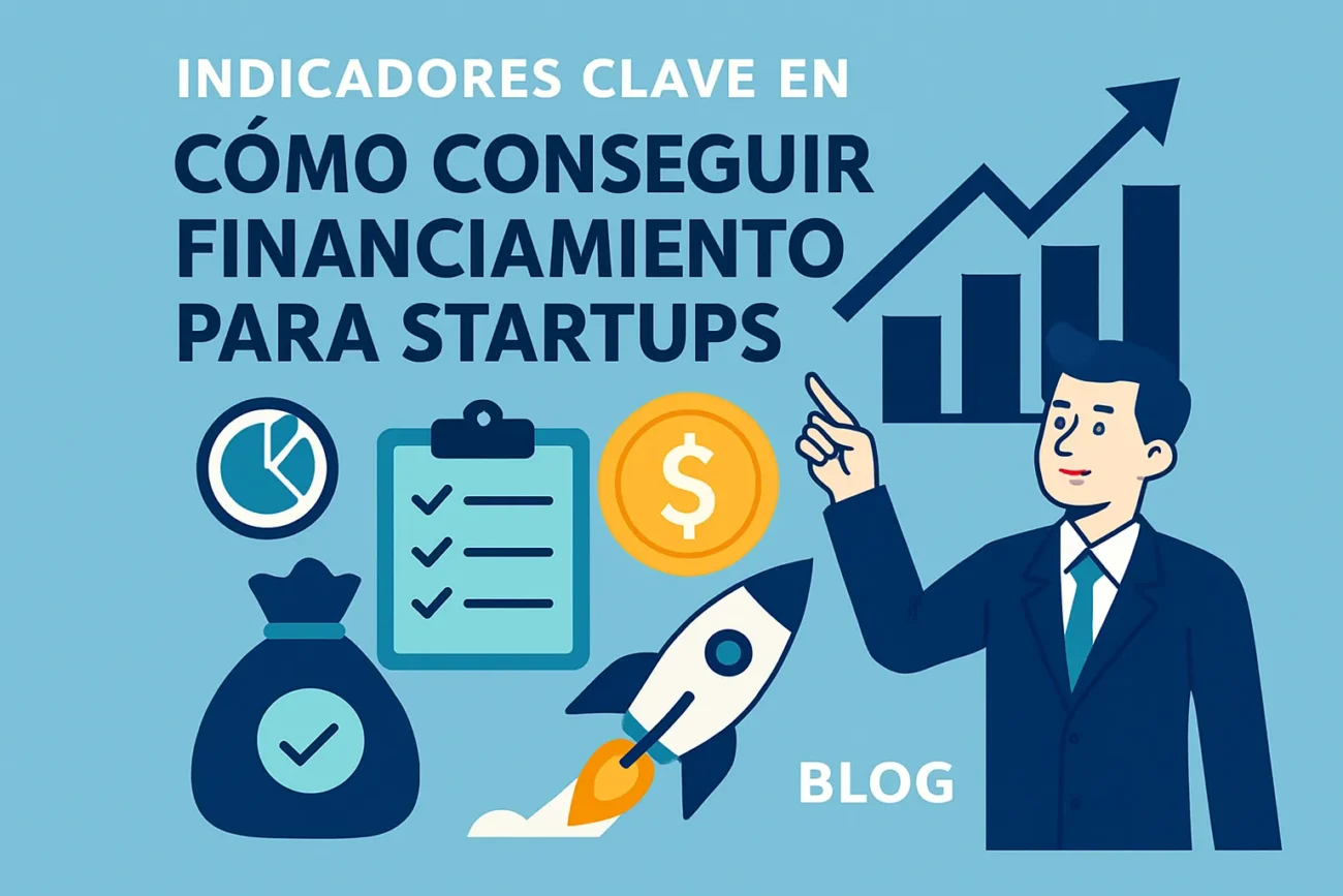indicadores clave en Cómo conseguir financiamiento para startups