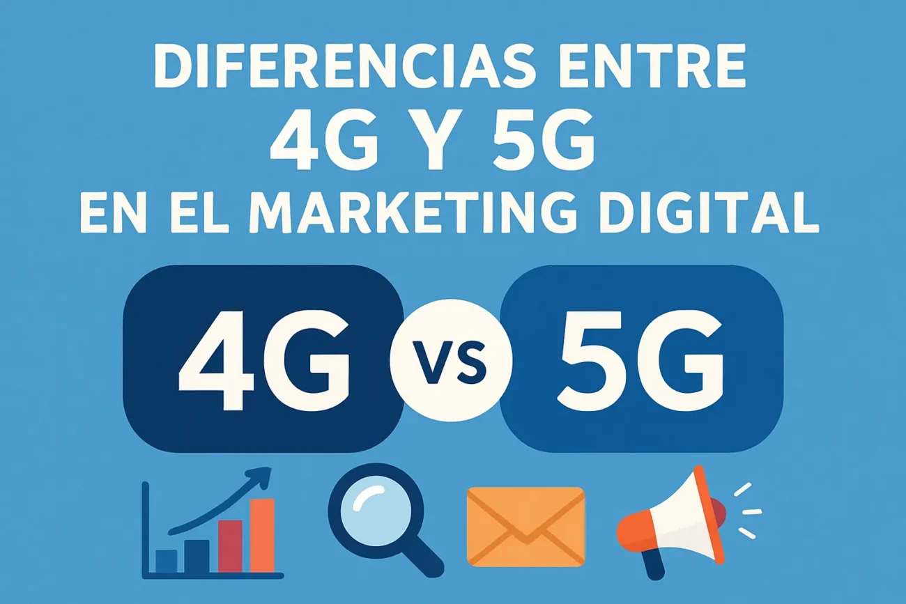 diferencias entre 4G y 5G en el marketing digital
