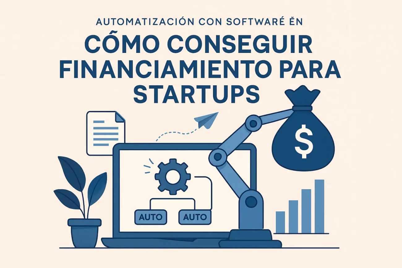 automatización con software en Cómo conseguir financiamiento para startups