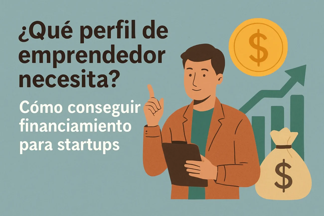 qué perfil de emprendedor necesita Cómo conseguir financiamiento para startups