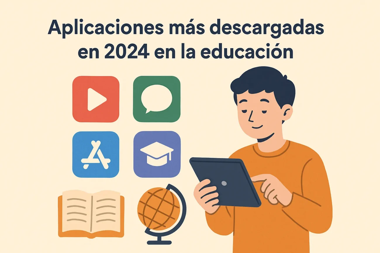 aplicaciones más descargadas en 2024 en la educación