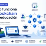 cómo funciona el blockchain en la educación