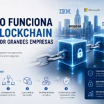 cómo funciona el blockchain usada por grandes empresas