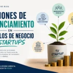 opciones de financiamiento en Modelos de negocio para startups