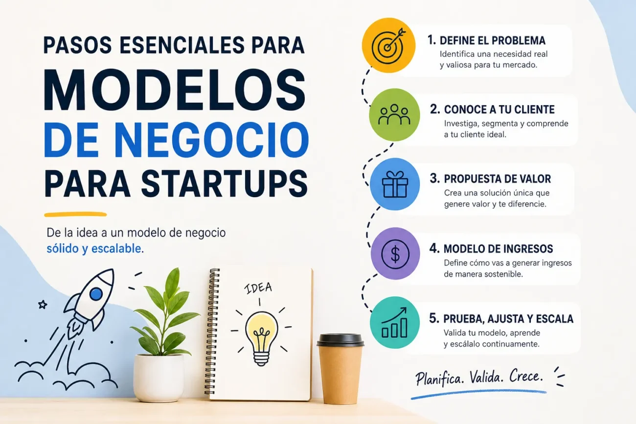 pasos-esenciales-para-Modelos-de-negocio-para-startups | 49k Noticias pasos esenciales para Modelos de negocio para startups