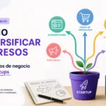 cómo diversificar ingresos en Modelos de negocio para startups